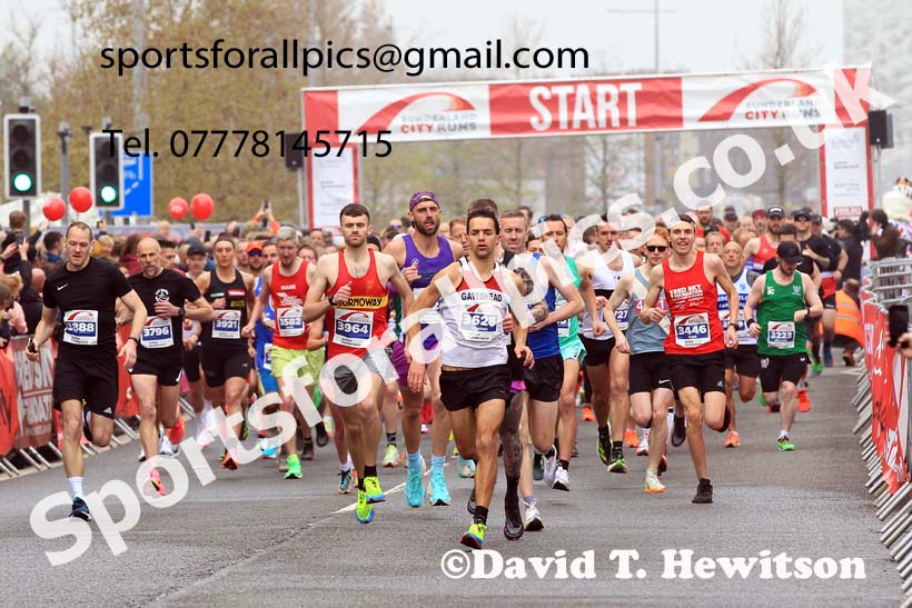Sunderland City Hal Marathon, 2023 Sunderland City 10k and Half Marathon. Photo: David T. Hewitson/Sports for All Pics